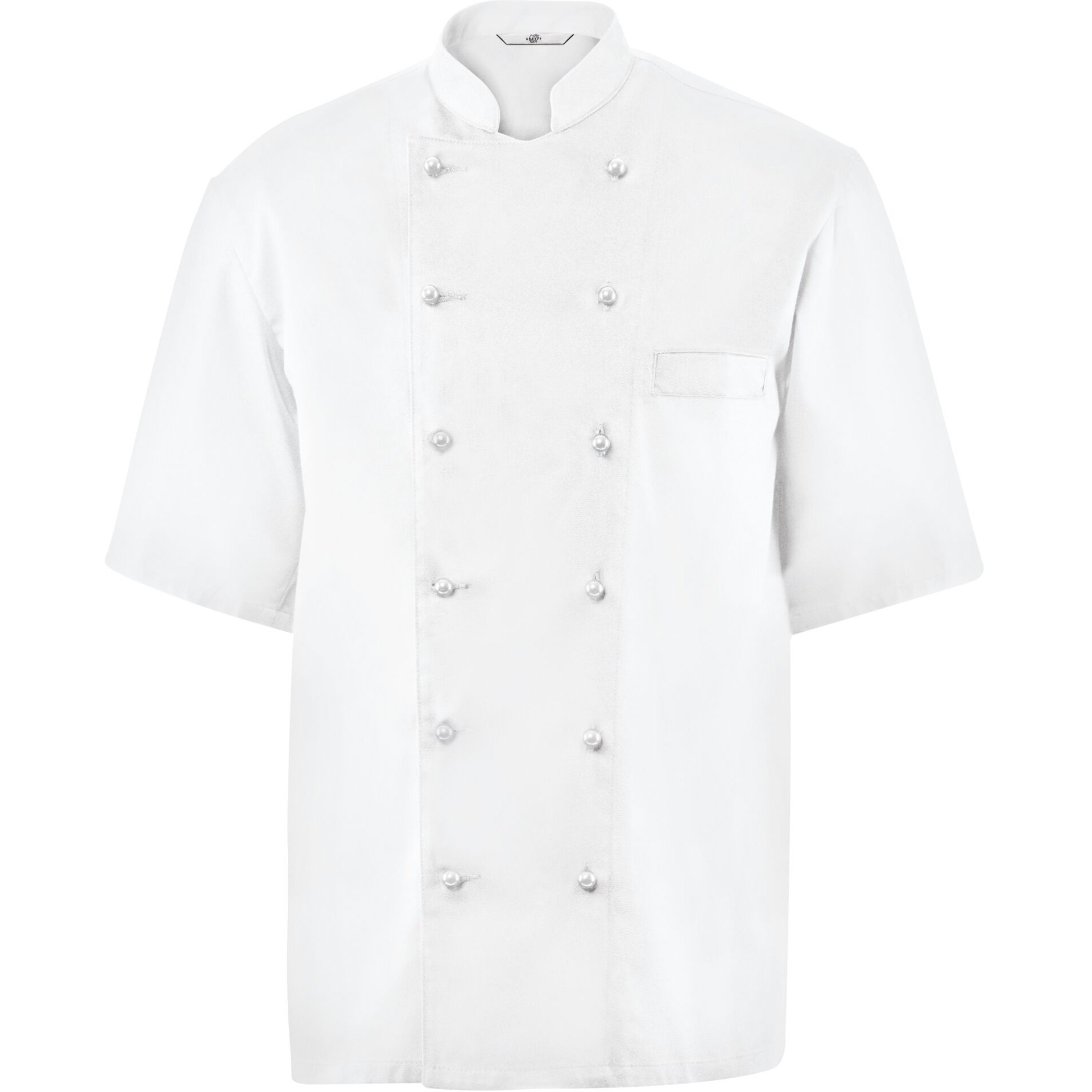 Kochjacke Herren, Brustleistentasche, halbarm Größe M